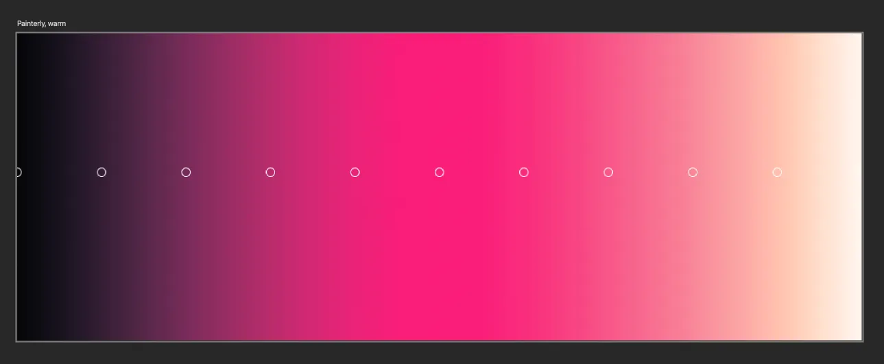 Building a ladder by hand in photoshop, with sample spots overlaid